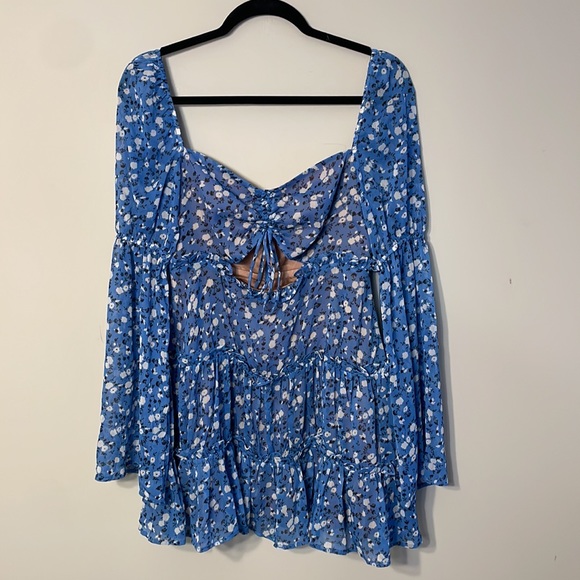 Majorelle Ailish Blue Floral Mini Dress - Picture 4 of 10